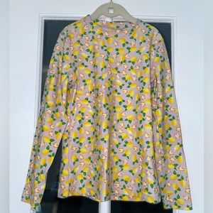 long sleeve rash guard with lemons
